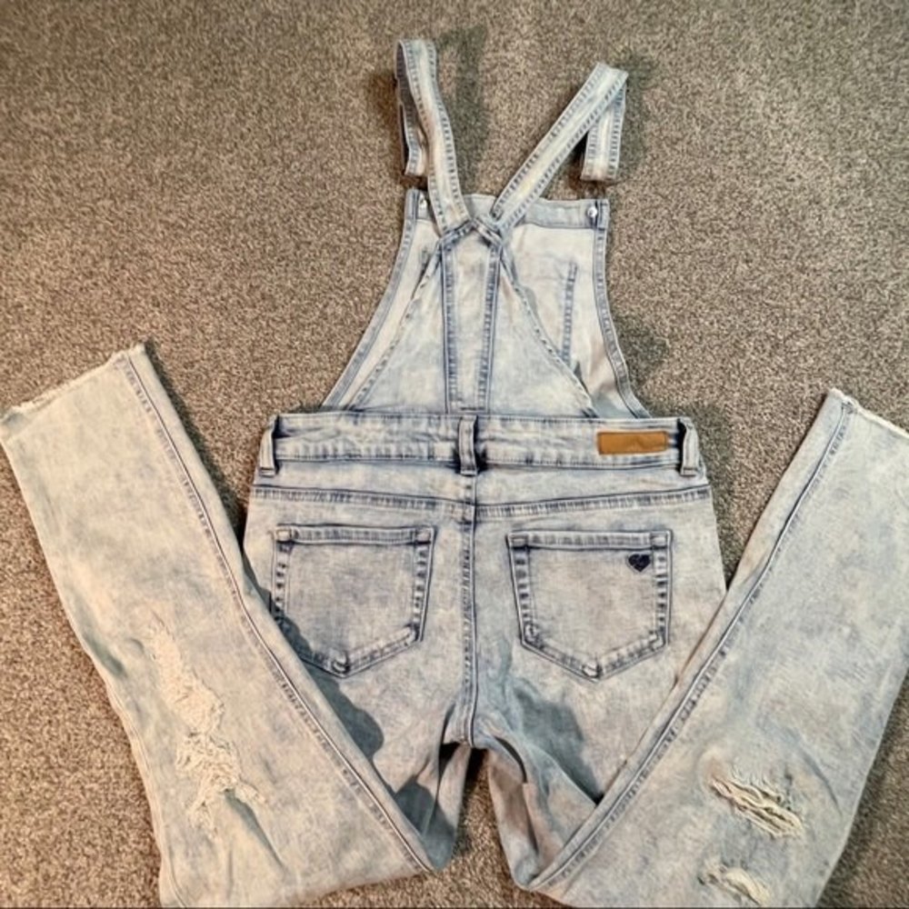 Justice Acid Wash Overalls Size 12 - Picture 6 of 7